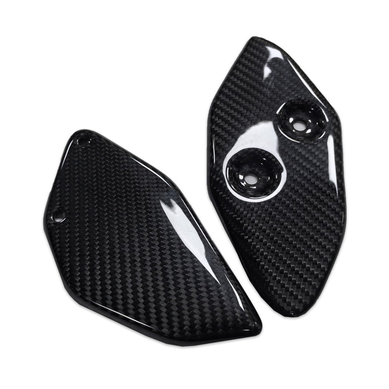 NT Real 100% Carbon Fiber Rear Heel Plates for Yamaha 2022-2024 YZF R3 R25