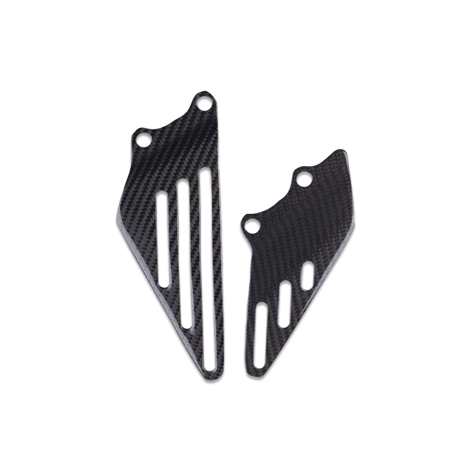 NT 2006-2024 Kawasaki Ninja ZX14 ZZR1400 Heel Plates - 100% Carbon Fiber