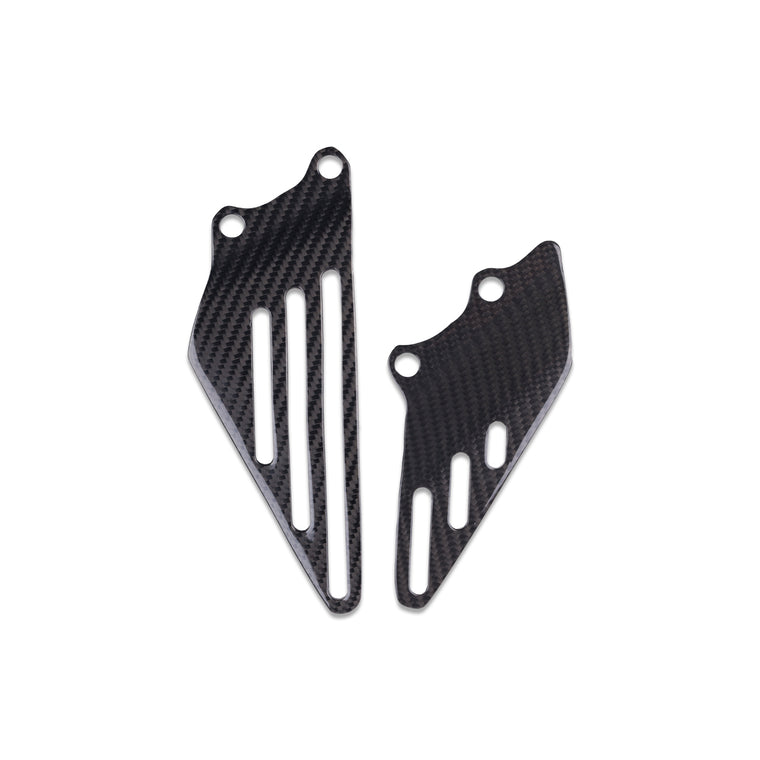 NT 2006-2024 Kawasaki Ninja ZX14 ZZR1400 Heel Plates - 100% Carbon Fiber