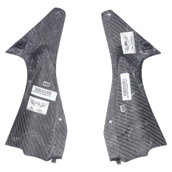 NT 100% Carbon Fiber Ram Air Vent Intake Covers For 2006-2007 Yamaha YZF R6