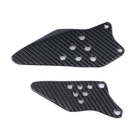 NT 2007-2008 Kawasaki Ninja ZX6R Heel Plates - 100% Carbon Fiber