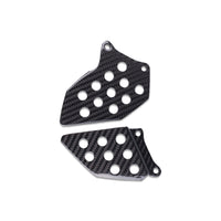 NT 2003-2025 Honda CBR600RR Heel Plates - 100% Carbon Fiber Black Guard a0
