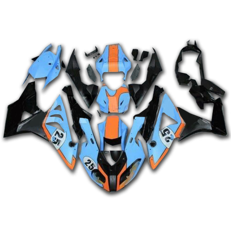 NT Fairing Fit for BMW 2009-2014 S1000RR A038- Blue Orange Black | ABS Injection