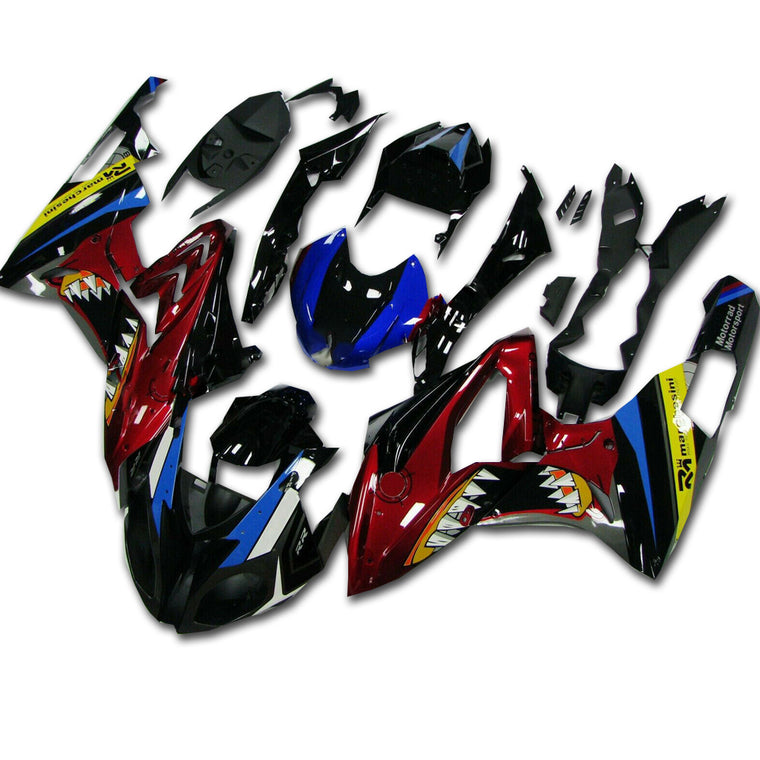 NT Fairing Fit for BMW 2015-2016 S1000RR A06- Blue Red Shark Teeth | ABS Injection
