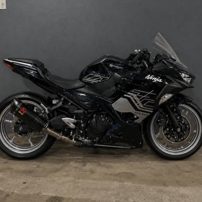 NT Aftermarket Injection ABS Plastic Fairing Fit for KAWASAKI Ninja EX400 2018-2023 Black Silver