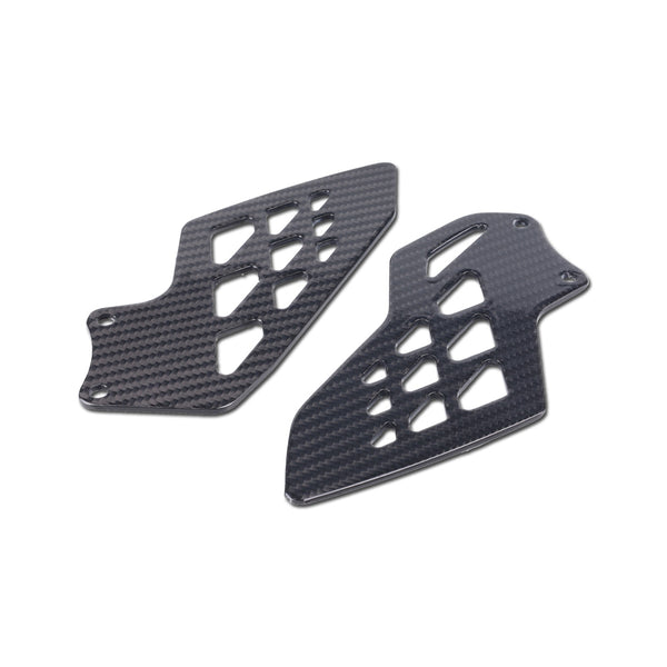 NT 2009-2014 BMW S1000RR  Heel Plates - 100% Carbon Fiber