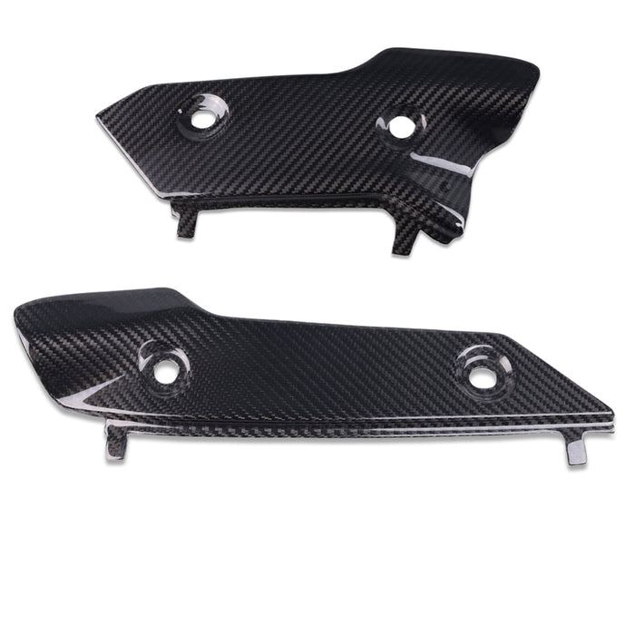 100% Carbon Fiber Exhaust Cover Fit for Yamaha 2015-2020-2026 R1 R1M R1S