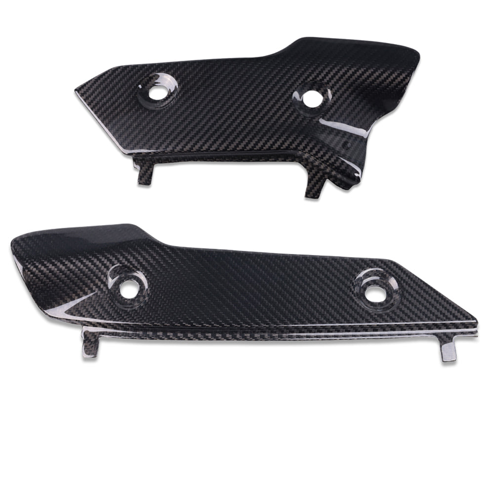 100% Carbon Fiber Exhaust Cover Fit for Yamaha 2015-2020-2026 R1 R1M R1S