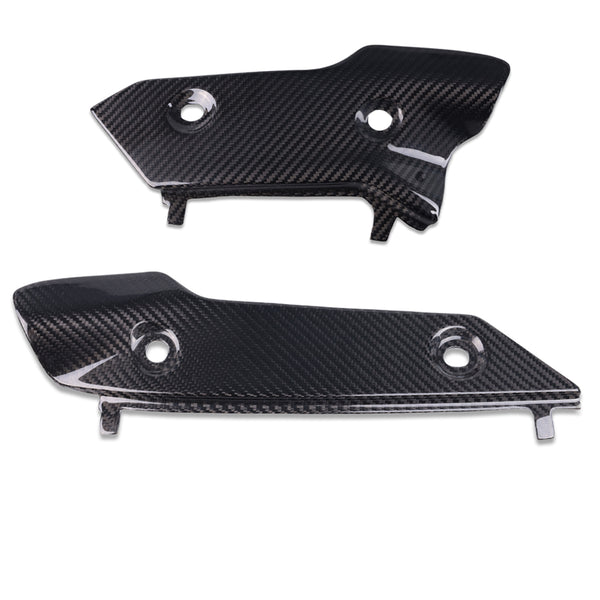 100% Carbon Fiber Exhaust Cover Fit for Yamaha 2015-2020-2026 R1 R1M R1S
