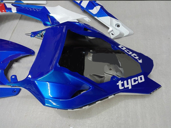 NT White Blue Fairing Kit Fit for  2009-2014 S1000RR Injection Mold a041