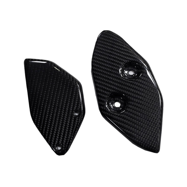 NT Real 100% Carbon Fiber Rear Heel Plates for Yamaha 2022-2024 YZF R3 R25