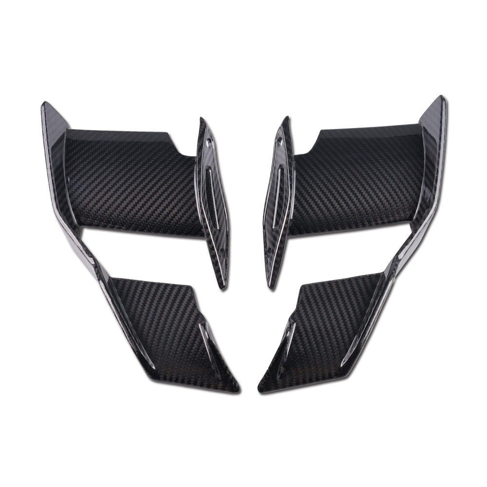 NT 100% Carbon Fiber Front Spoiler Fixed Wind Winglets For BMW S1000R 2021 - 2024
