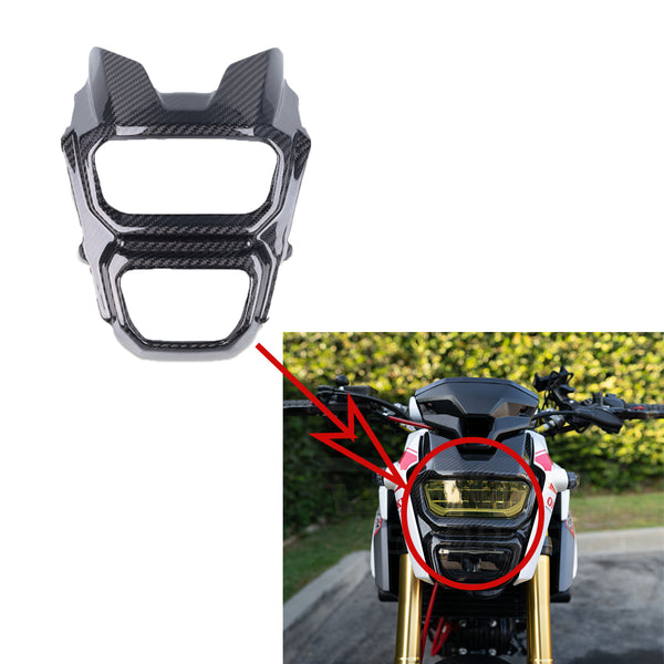 NT 2017-2020 Honda Grom MSX125 Headlight Cover - 100% Carbon Fiber