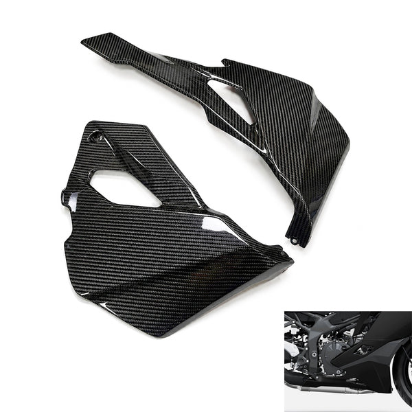 パン NT Carbon Fiber Belly Pan Fit for Kawasaki Ninja 2023-2025 ZX4R