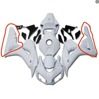 Glossy White Plastic Both lower fairings Fairing Fit for Honda 2006-2007 CBR1000RR