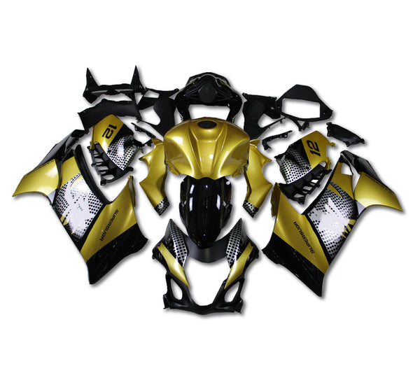 US STOCK NT Injection Gold Black Fairing for Suzuki 2021-2024 Hayabusa GSXR1300 GEN 3 N008 Available in TX