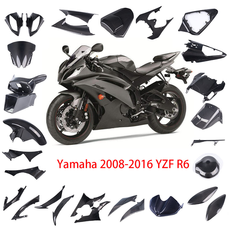 NT Real 3K Twill Carbon Fiber Pieces for Yamaha 2008-2010-2012-2014-2016 YZF R6