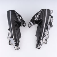 NT 2009-2012 Kawasaki Ninja ZX-6R Lower Side Panels-100% Carbon Fiber