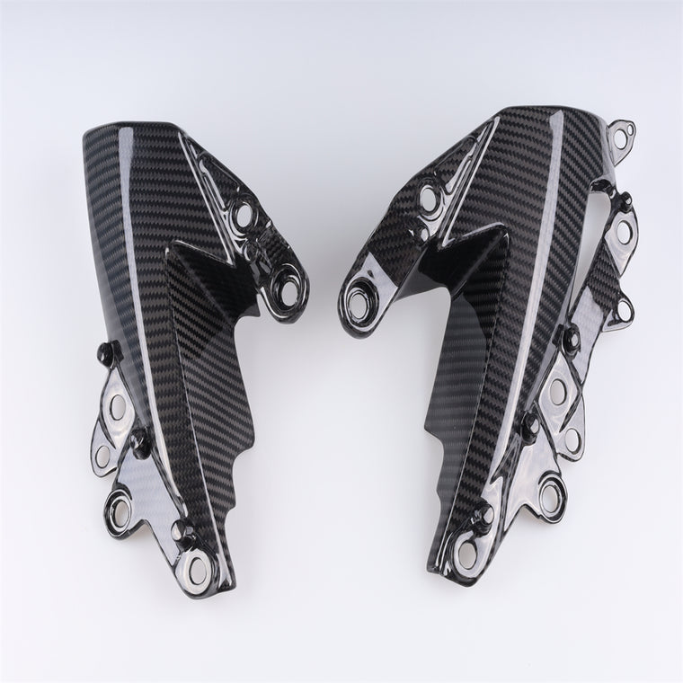 NT 2009-2012 Kawasaki Ninja ZX-6R Lower Side Panels-100% Carbon Fiber