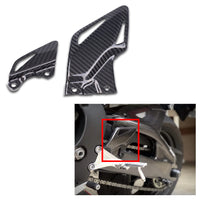 NT 2008-2026 Honda CBR1000RR Heel Plates - 100% Carbon Fiber 2009 2010 2011 2012