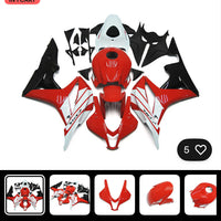 MSA Injection Mold Fairing Kit Fit for Honda 2007-2008 CBR600RR Bodywork White Red