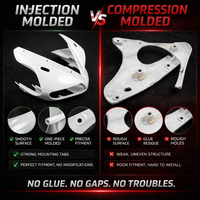 US STOCK NT Aftermarket Injection ABS Plastic Fairing Fit for CBR600RR 2013-2025 White Red Blue N001 Available in CA