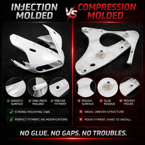 NT Aftermarket Injection ABS Plastic Fairing Fit for YZF R6 2008-2016 Gray Black N055