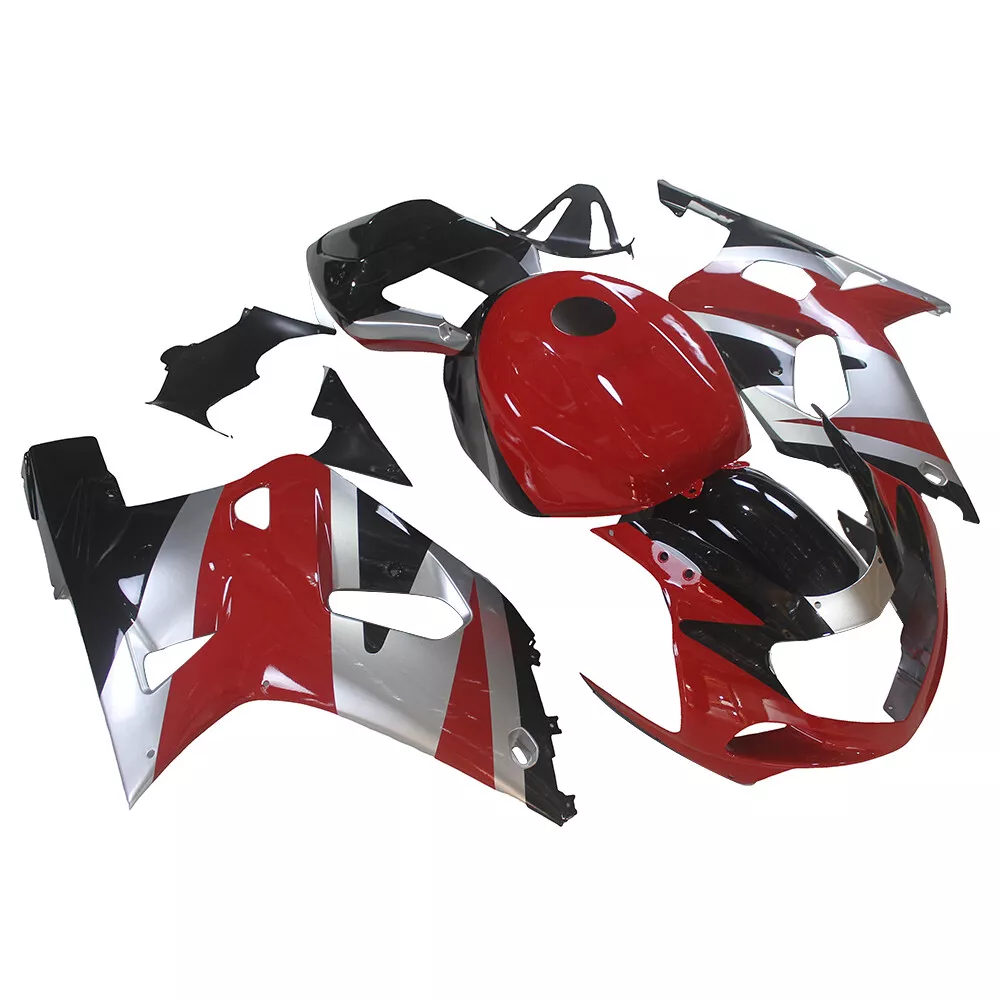 NT Fairing Fit for Suzuki 2001-2003 GSXR600/750 U099- Red Silver Black | ABS Injection, US Stock