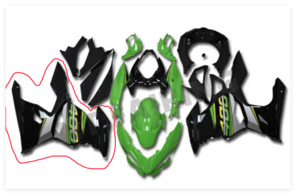Aftermarket ABS Plastic Right Side Fairings Fit for EX400 2018-2023
