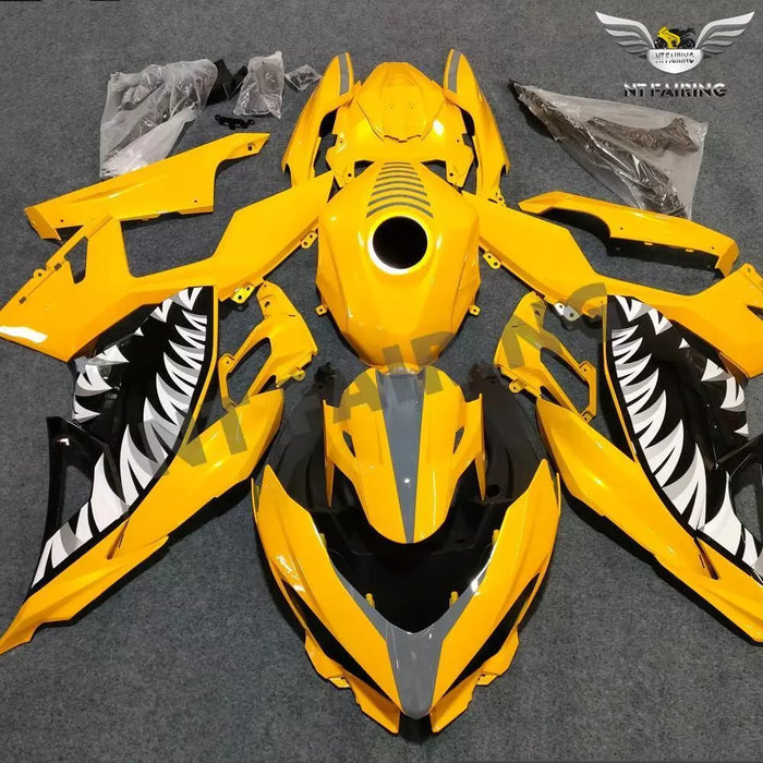 NT Injection Yellow Shark Fairing Fit for Kawasaki 2018-2023 Ninja EX400
