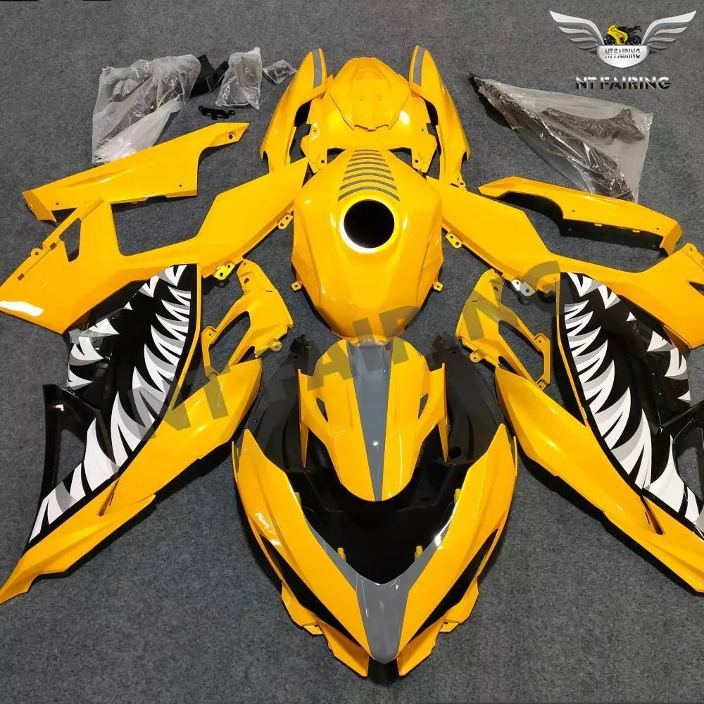 NT Fairing Fit for Kawasaki 2018-2023 EX400- Yellow Shark | ABS Injection