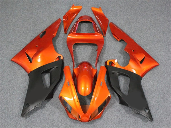 NT Aftermarket Injection ABS Plastic Fairing Fit for YZF R1 2000-2001 Orange Black N004