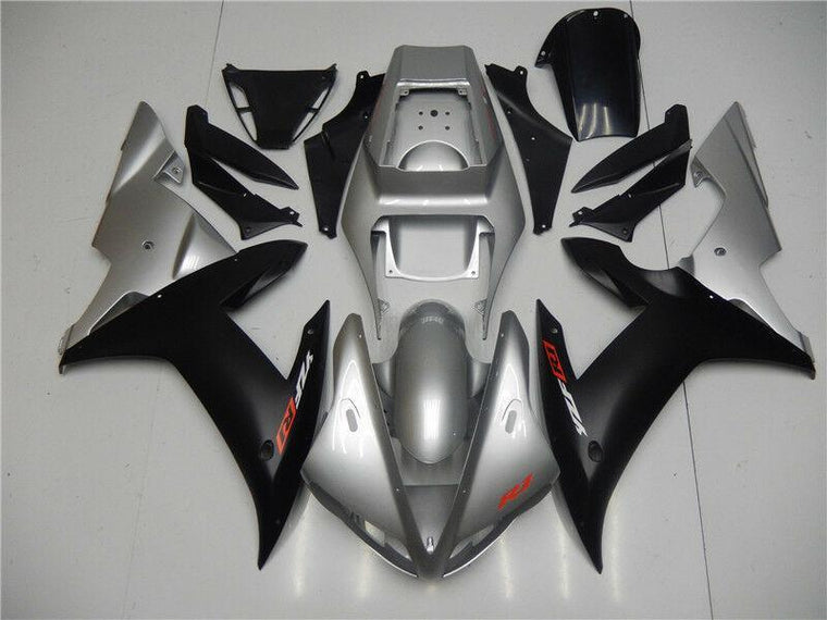 NT Fairing Fit for Yamaha 2002-2003 YZF-R1 N003- Silver Black | ABS Injection