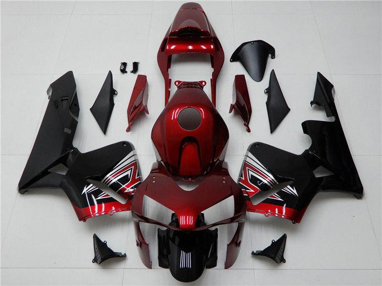 NT Fairing Fit for Honda 2003-2004 CBR600RR N002- Red Black | ABS Injection, US Stock