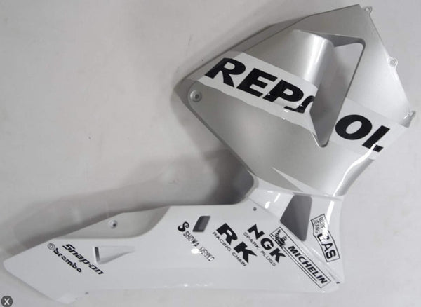 Aftermarket ABS Plastic Right Side Fairing Fit for CBR600RR 2003-2004 white silver