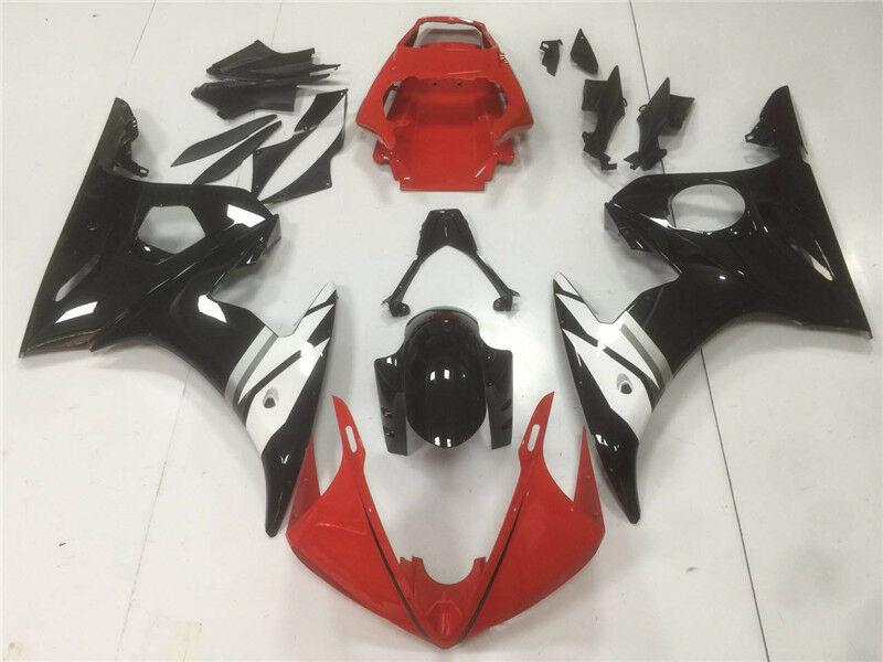 NT Fairing Fit for Yamaha 2003-2005 YZF-R6 N001- Red Black White | ABS Injection