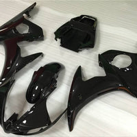 NT Aftermarket Injection ABS Plastic Fairing Fit for YZF R6 2003-2005 Glossy Black N048