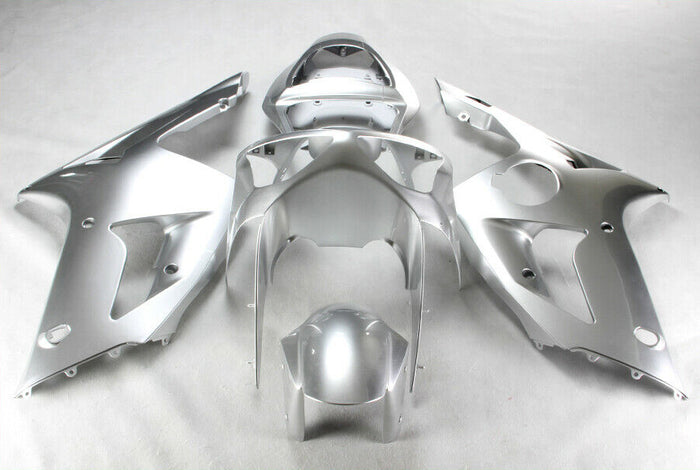 NT Aftermarket Injection ABS Plastic Fairing Fit for ZX6R 636 2003-2004 Silver N016