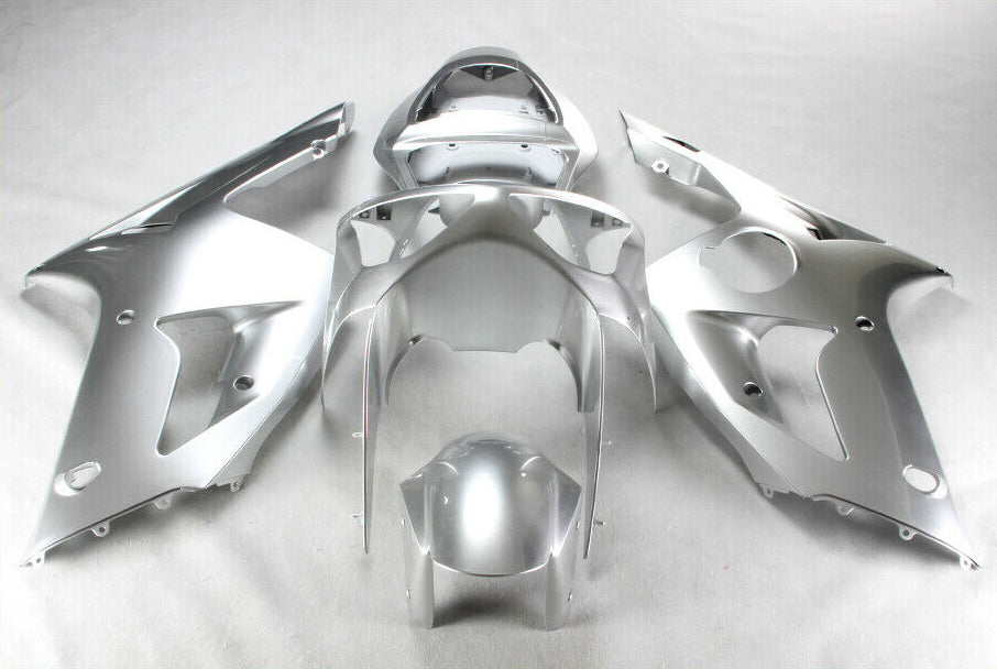 NT Fairing Fit for Kawasaki 2003-2004 ZX-6R N016- Silver | ABS Injection