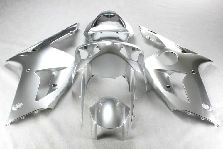 NT Fairing Fit for Kawasaki 2003-2004 ZX-6R N016- Silver | ABS Injection