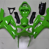 NT Aftermarket Injection ABS Plastic Fairing Fit for ZX6R 636 2003-2004 Green N017