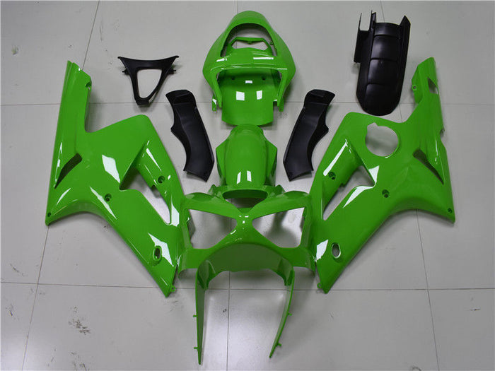 NT Aftermarket Injection ABS Plastic Fairing Fit for ZX6R 636 2003-2004 Green N017