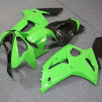 NT Aftermarket Injection ABS Plastic Fairing Fit for ZX6R 636 2003-2004 Green Black N001