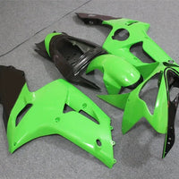 NT Aftermarket Injection ABS Plastic Fairing Fit for ZX6R 636 2003-2004 Green Black N001