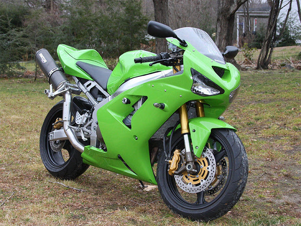 NT Aftermarket Injection ABS Plastic Fairing Fit for ZX6R 636 2003-2004 Green N011