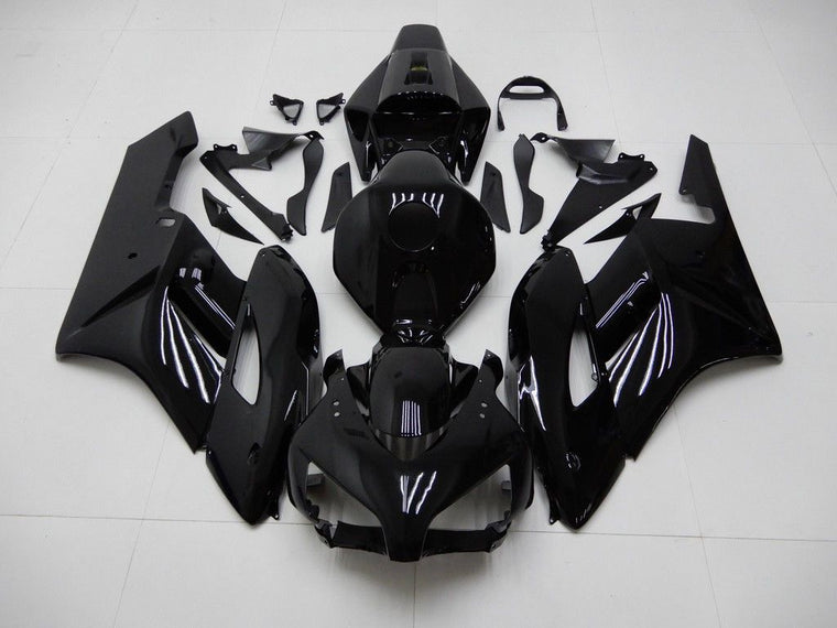 US STOCK NT Aftermarket Injection ABS Plastic Fairing Fit for CBR1000RR 2004-2005 Glossy Black N003 Available in CA