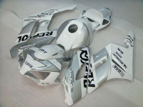 NT Fairing Fit for Honda 2004-2005 CBR1000RR N005- White Silver Black | ABS Injection, US Stock
