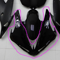 NT Aftermarket Injection ABS Plastic Front Fairing Fit for YZF R1 2004-2006 Glossy Black