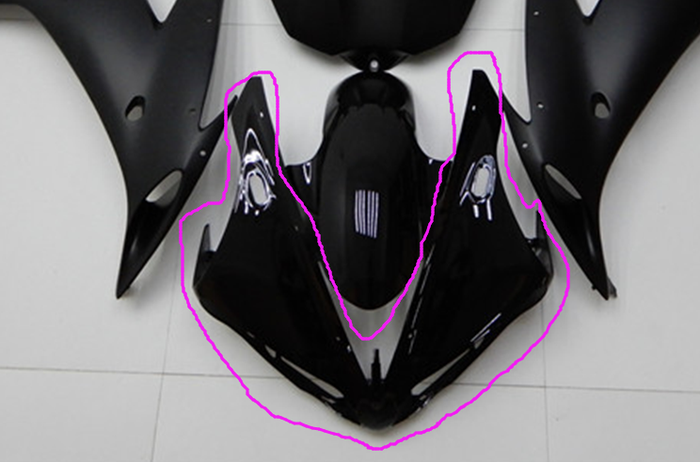 NT Aftermarket Injection ABS Plastic Front Fairing Fit for YZF R1 2004-2006 Glossy Black