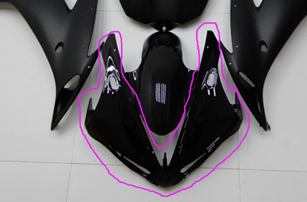 NT Aftermarket Injection ABS Plastic Front Fairing Fit for YZF R1 2004-2006 Glossy Black
